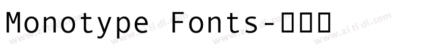 Monotype Fonts字体转换